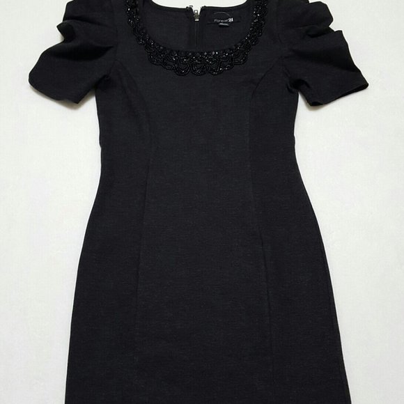 NWOT Forever 21 Dark Gray Dress. - Picture 7 of 16